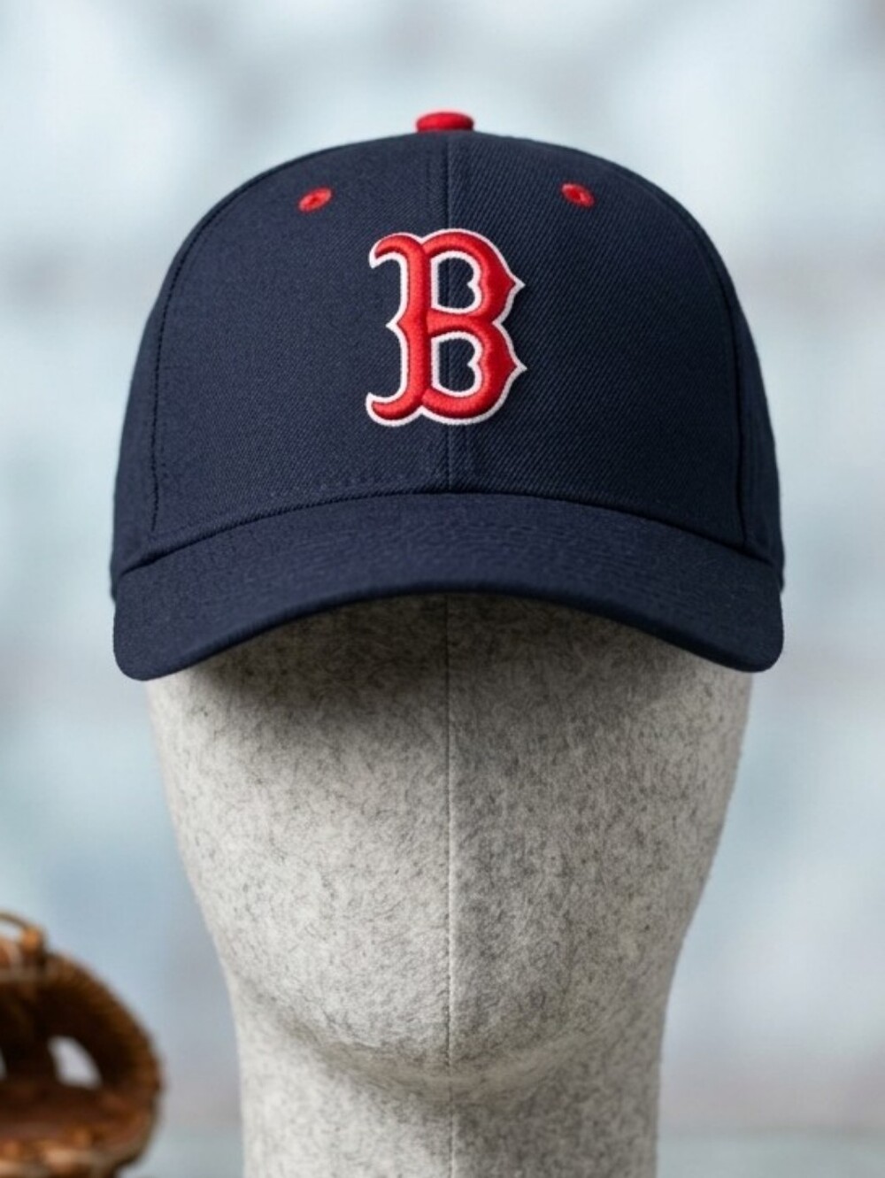 Boston Red Sox MLB Baseball Hat Navy Blue Red Embroidered